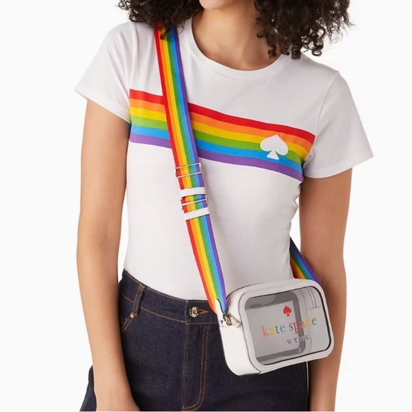 ♠️Kate Spade Pride All Love Mini Camera Crossbody Bag NWT - Picture 3 of 9